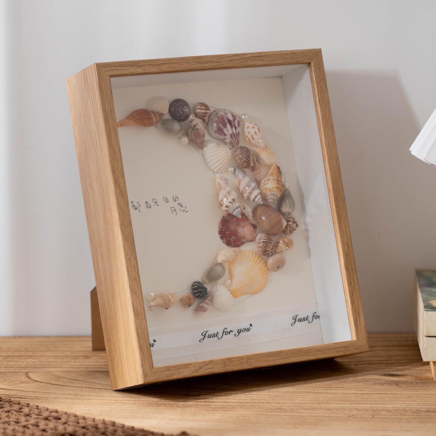 4x6 Shadow Box Frame Display Case, Display Case Box for Memorabilia, Medal, Wedding Memories, Crafts, Tickets, Photos, , , Doll (Burlywood)