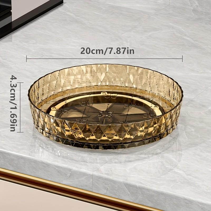 360° Rotatable Fruit Basket, 1 Count Fruit & Vegetable Storage Basket, Multipurpose Fruit Plate, Kitchen & Bathroom Storage Organizer