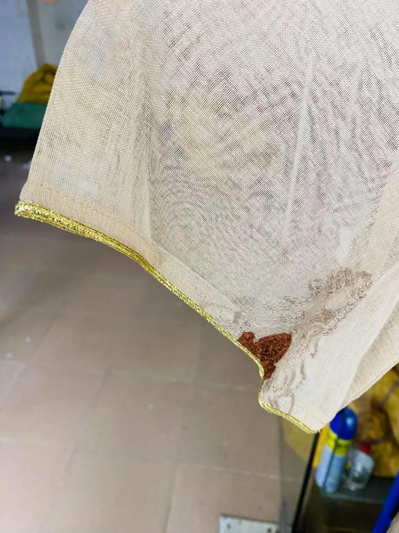 Women's Ethnic Pattern Embroidery Dress, Modest Elegant Long Sleeve Dress for Party Wedding Guest, Ladies Spring Islamic Clothing