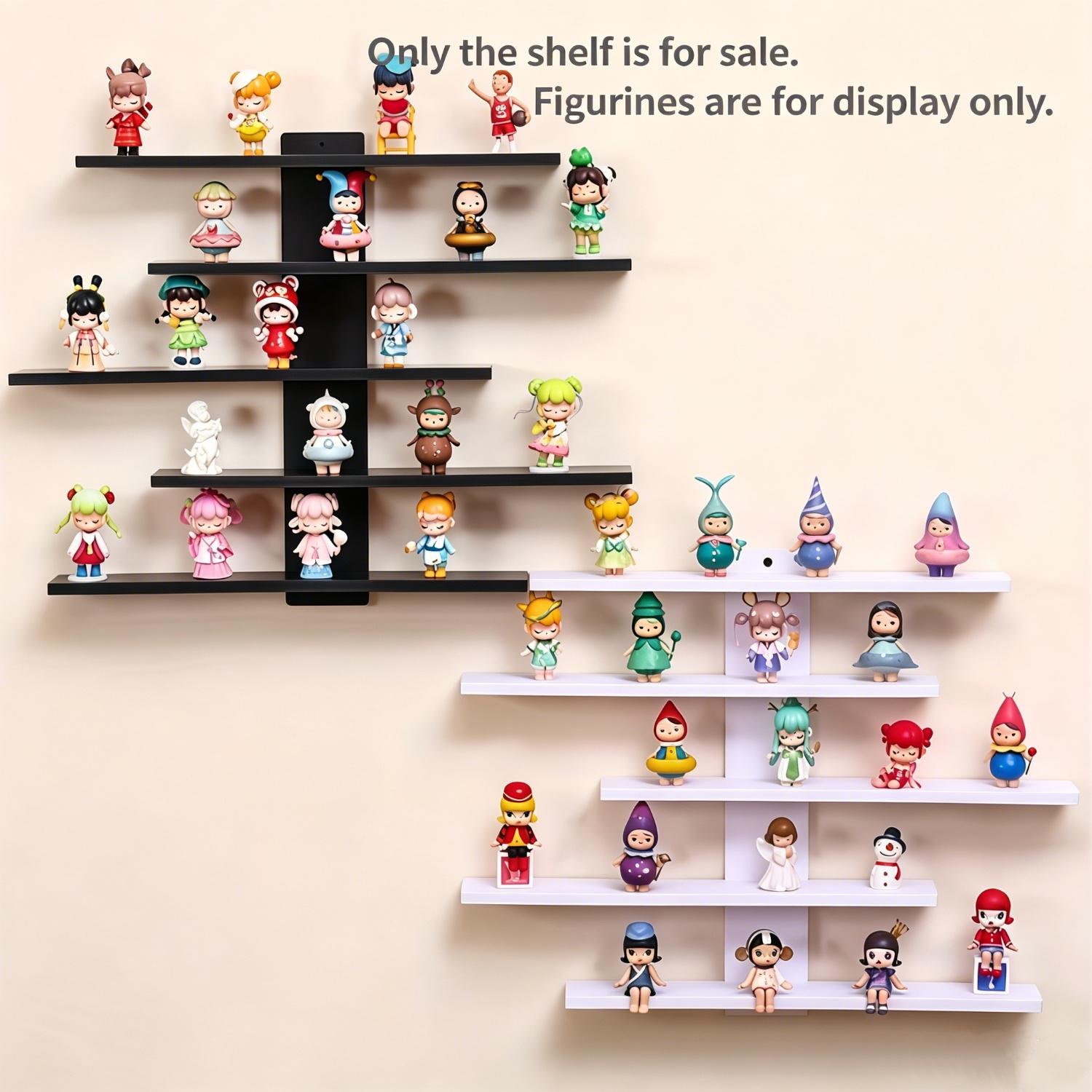 Wall-Mounted Display Rack, Multi-Layer Durable Storage Shelf, Wall Shelf Unit, Space-Saving Decorative Organizer for Collectibles, Toys, Home Decor, Space Saving Design