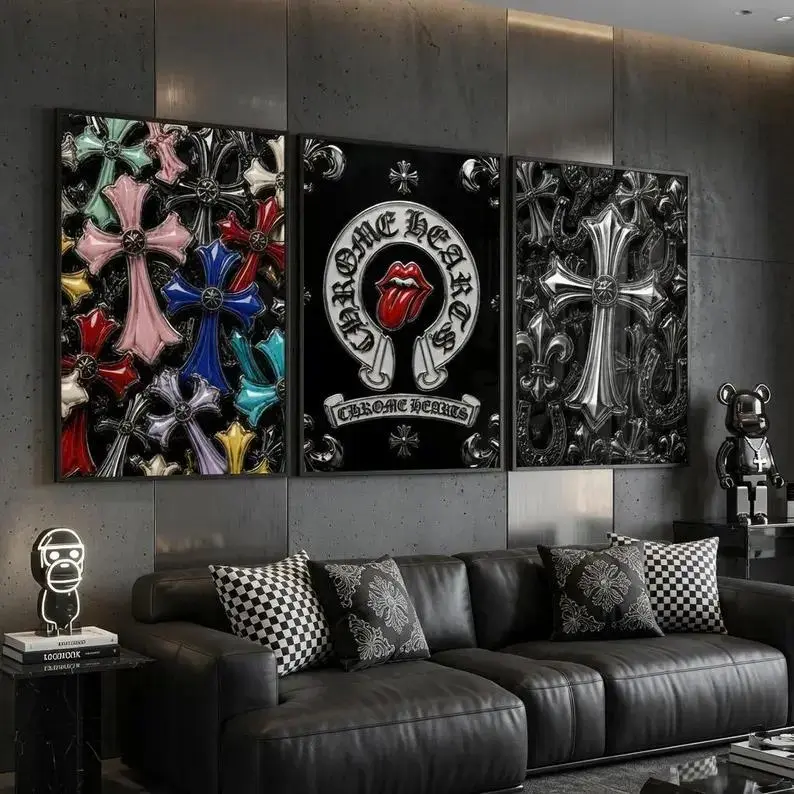 Chrome hearts wall art - TikTok Shop