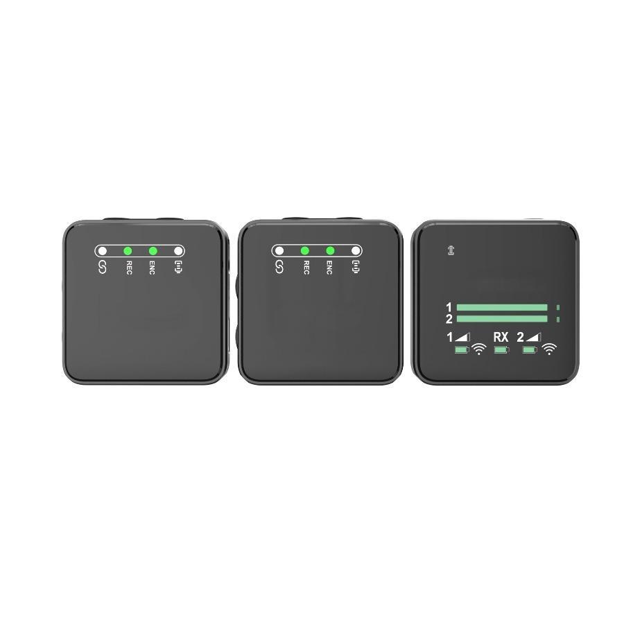 M29 Wireless Earpiece Microphone 1 receiver 2 microphones Complete set of noise-cancelling recording microphone for computer, mobile phone and sound card live streaming#