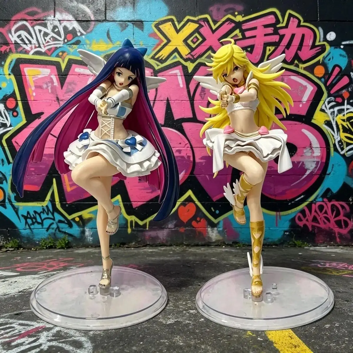 2026 New hot item  Panty & Stocking Repent Ver. 1/8 – Trigger Style Twin Bishoujo Statue, PVC Anime Figure Desktop Display for Trigger Fans