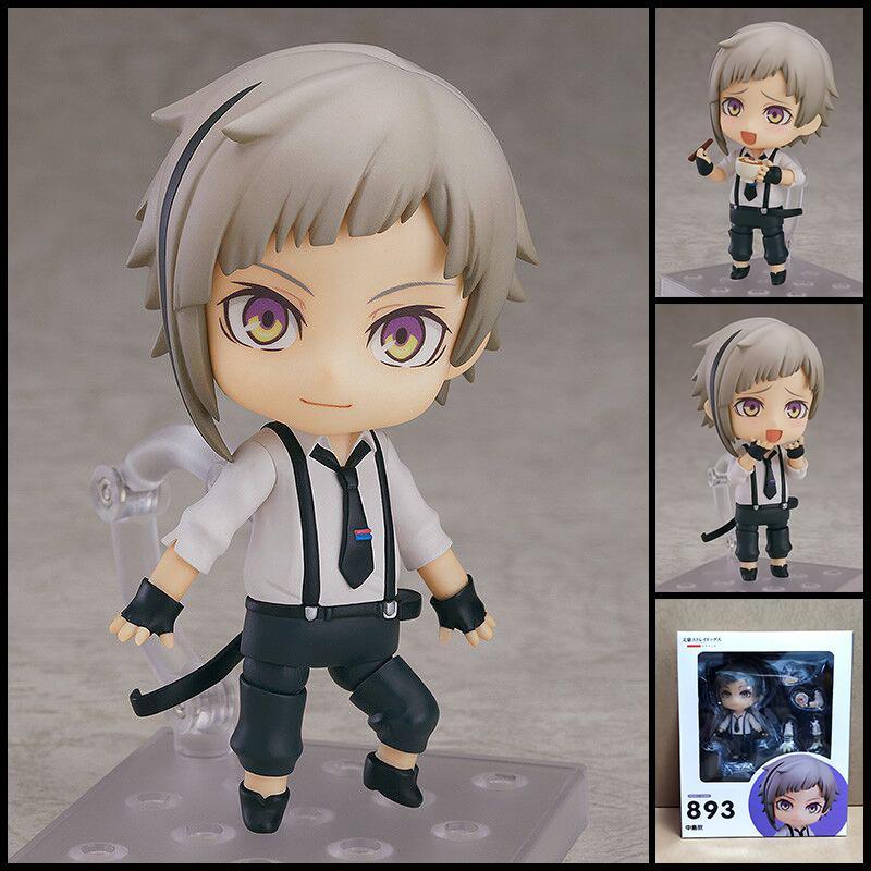 Bungo Stray Dogs Anime 893# Nakajima Atsushi Dazai Osamu Edogawa Rampo Figures Toy Cartoon Model Movable Doll Ornament Xmas Gift