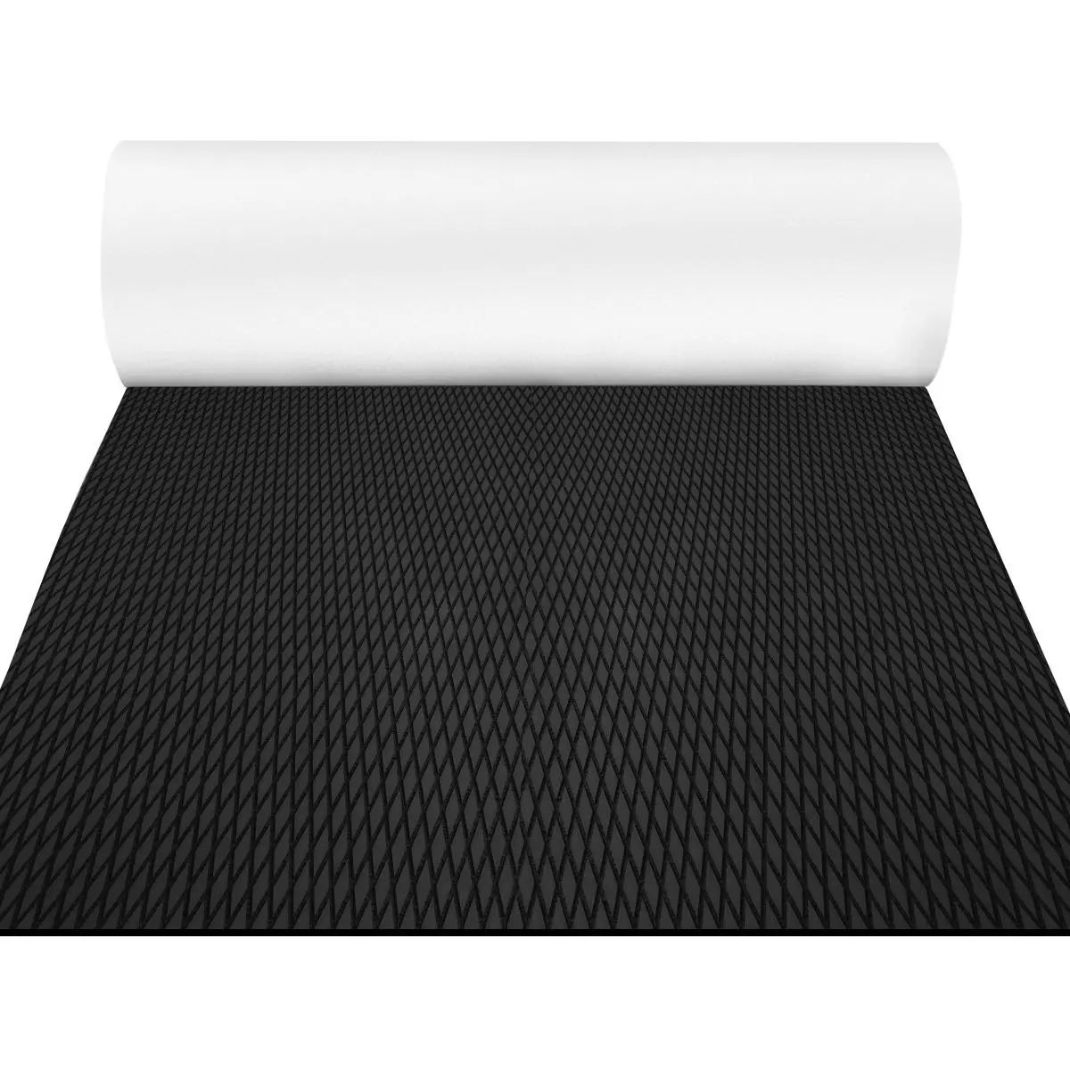 96"x38" Self-Adhesive Rubber EVA Foam Decking Traction Pad - Water Sports Flooring for Boats, RVs, 96" X 38"