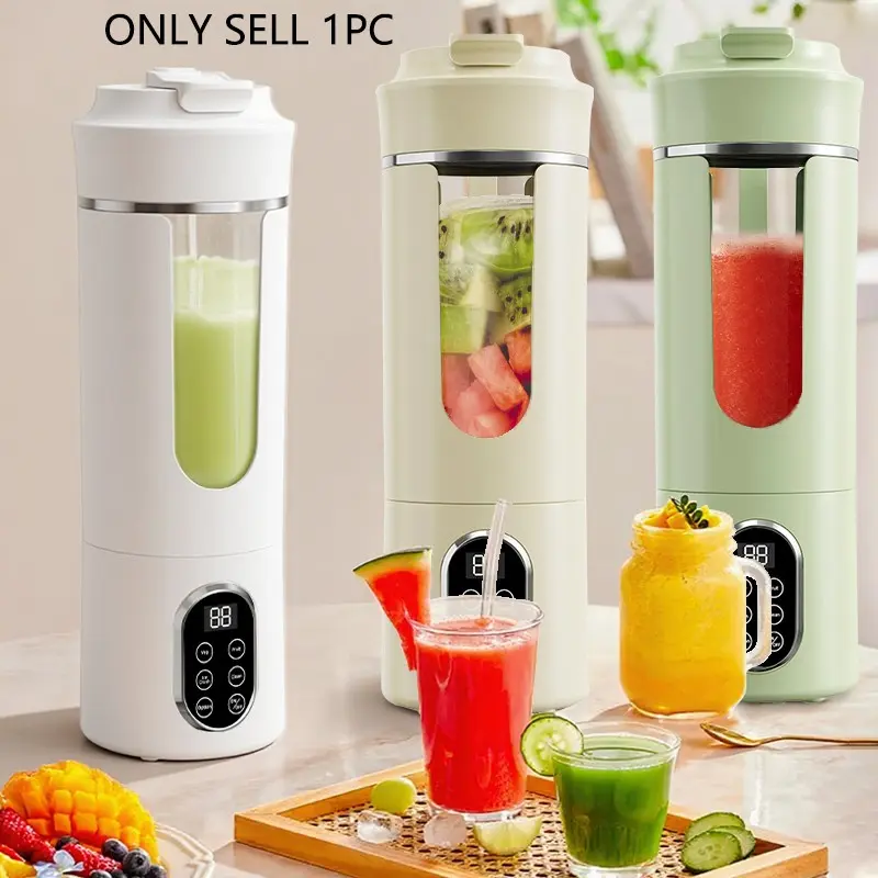 High-End USB Rechargeable Portable Compact Multifunctional Juicer Cup for Home & Outdoor, Ice Crushing Juice Blender for Smoothies, Travel-Friendly Personal Smoothie Maker