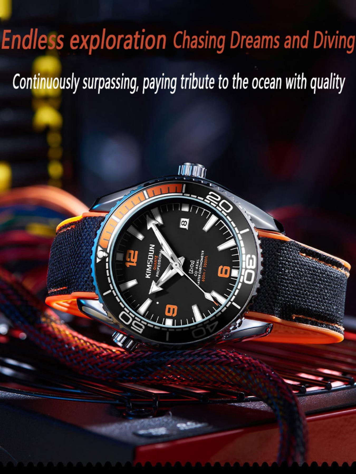 Men's Fashion Sport Quartz Watch, Luminous Dial Calendar, Casual Round Dial Analog Watch, Analog Quartz Watches, Perfect Gift for Birthday, All Seasons Wearable detail 2