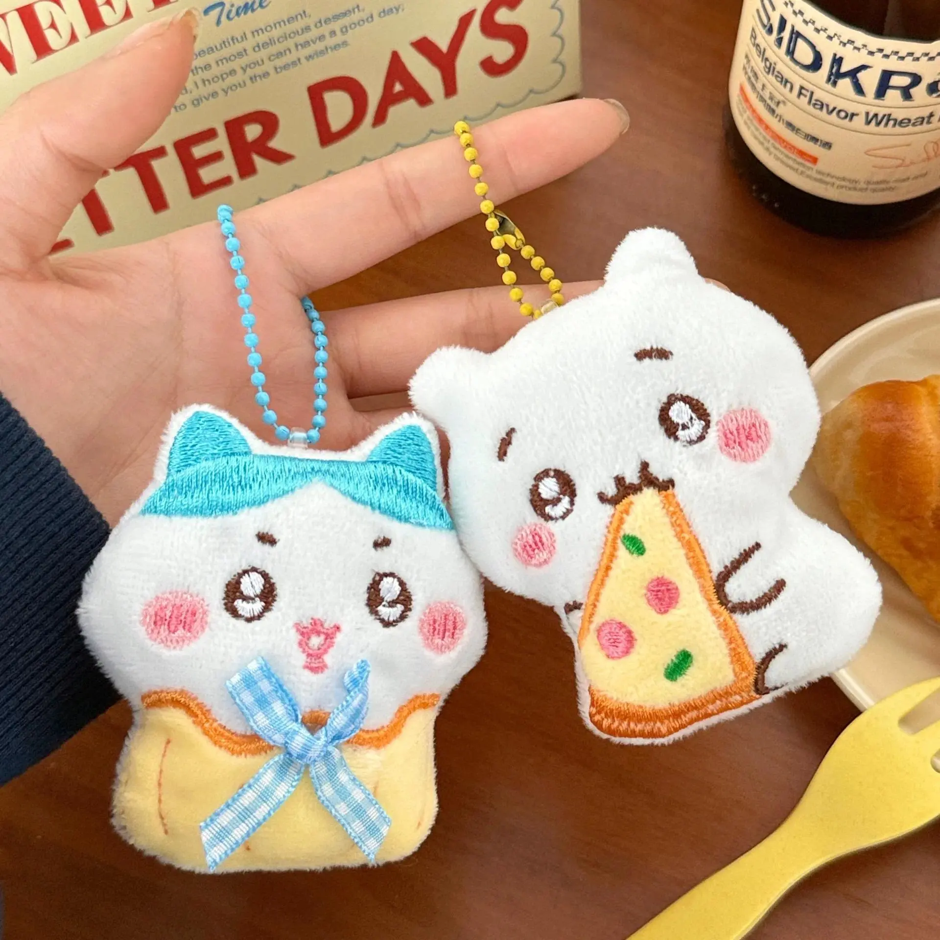 1/3 Pcs Chiikawa Cute Plush Cartoon Doll Pendant Brooch Backpack Keychain Decoration Pendant