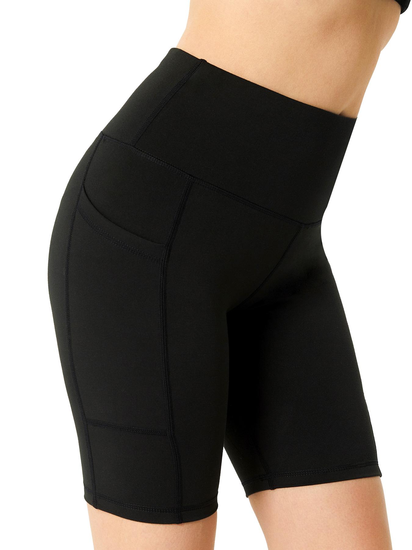 FSTVE Women's Plain Waist Pocket Shapewear Shorts, Minimalist Stretch Seamless Shaper, Tummy Control Butt Lifter, Ladies Shapewear Bottoms