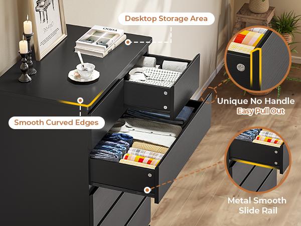 Hasuit | 51.8 Inch Tall Dresser with 7 Drawers High Chest of Drawers Storage Organizer for Closet Modern Taller Clothes Storage Tower with Ample Storage Space