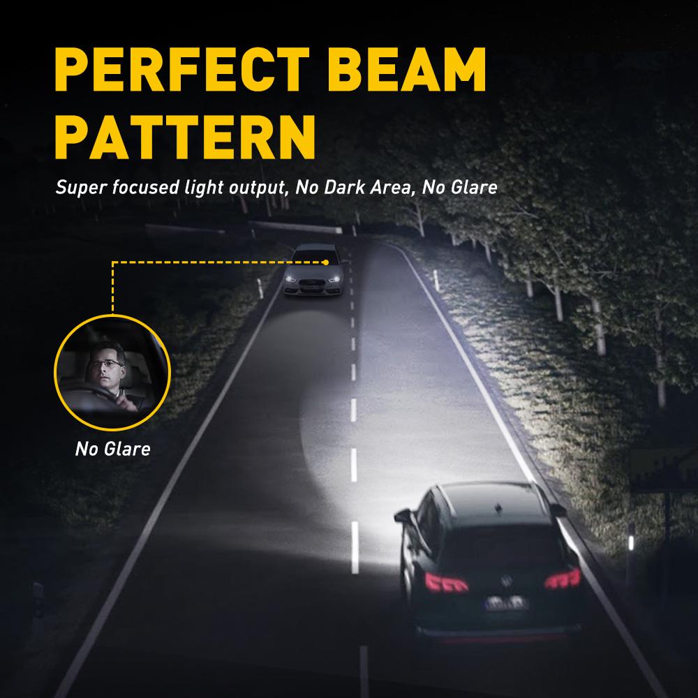 AUXITO D1S D1R D2S D2R D3S D3R Bulbs, 24000Lumens 120W 6000K White 500% Brightness, Xenon HID Replacement Lights, Plug and Play Fog Light Bulbs, Pack of 2