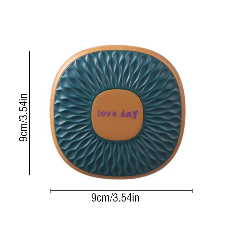 Portable Foldable Dual-Sided Makeup Mirror, Compact Square Handheld High-Definition Princess Mirror, Travel-Friendly Beauty Mirror, Folding Makeup Mirror