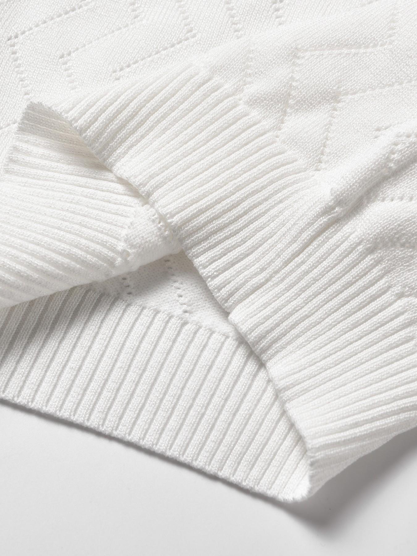 Men's New Spring Summer Casual Knitwear, Solid Color Polo Neck Striped Short Sleeve Sweater, Slim-Fitting Button Closure