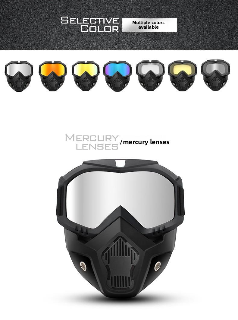 Welding protective mask, anti-splash, anti-glare, heat-insulating, anti-fog, labor protection, construction site work goggles, breathable hole mask