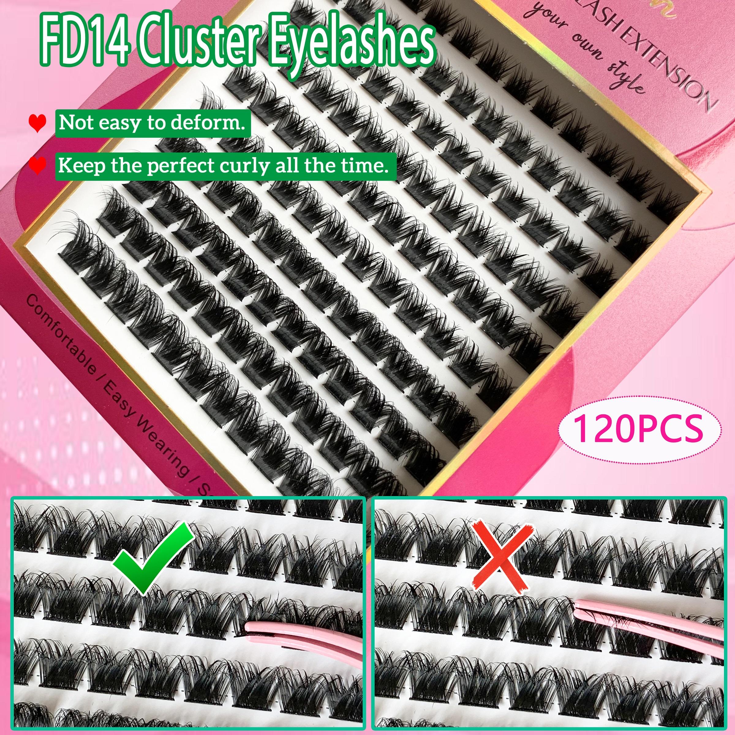 3-Box 3D Wispy Individual Cluster Lash Set - Ultra-Thick Volume, Curly Mixed Lengths - DIY Eyelash Extension Kit with Lash Bond, Seal, Remover, Applicator & Lash Brush - Everyday Eye Makeup, Gifts for Friends