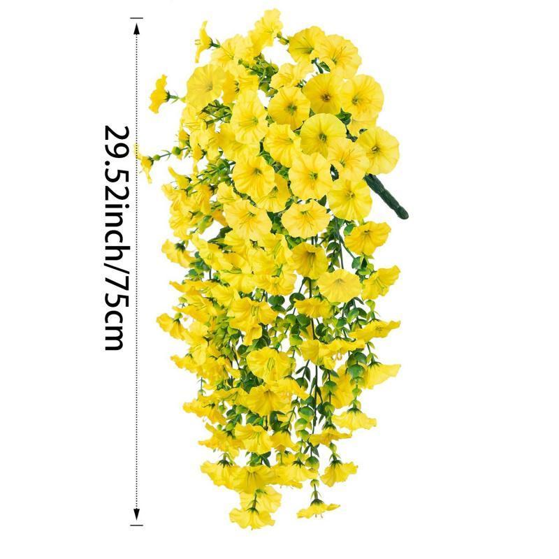2/4/6Pack Artificial Morning Glory Vine, Faux Flower, Spring/Summer Decoration Decorative Flowers for Home Party Wedding Outdoor Yard Wall Hanging, Ornaments, Mother's Day Gifts 2/4/6Pack Artificial Morning Glory Vine, Faux Flower, Spring/Summer Decoration Decorative Flowers for Home Party Wedding Outdoor Yard Wall Hanging, Ornaments, Mother's Day Gifts