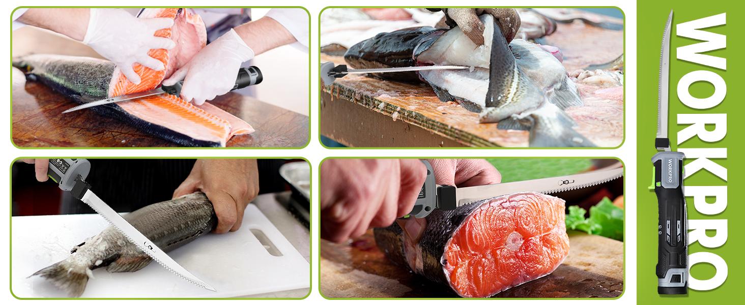 #JumpstartSale WORKPRO 12V Cordless Electric Fillet Knife with 8"& 10"Razor-Sharp Blades, Cordless Fillet Knife with Non-slip Grip Handle and Safety Lock, 2 Rechargeable Battery Packs, 1 Quick Battery Charger, and 1 Storage Carry Case for Fishing #JumpstartSale WORKPRO 12V Cordless Electric Fillet Knife with 8"& 10"Razor-Sharp Blades, Cordless Fillet Knife with Non-slip Grip Handle and Safety Lock, 2 Rechargeable Battery Packs, 1 Quick Battery Charger, and 1 Storage Carry Case for Fishing