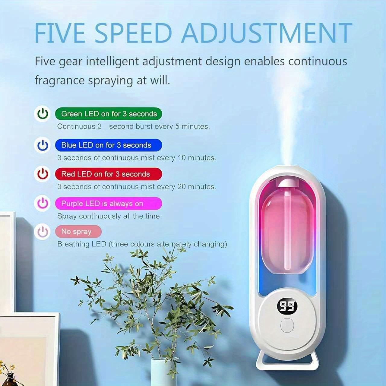 Home Aromatherapy Diffuser with Large Capacity Humidifier, 5 Essential Oils Included, Ideal for Hotels, Spas, Yoga Studios, Perfect Gift for Relaxation