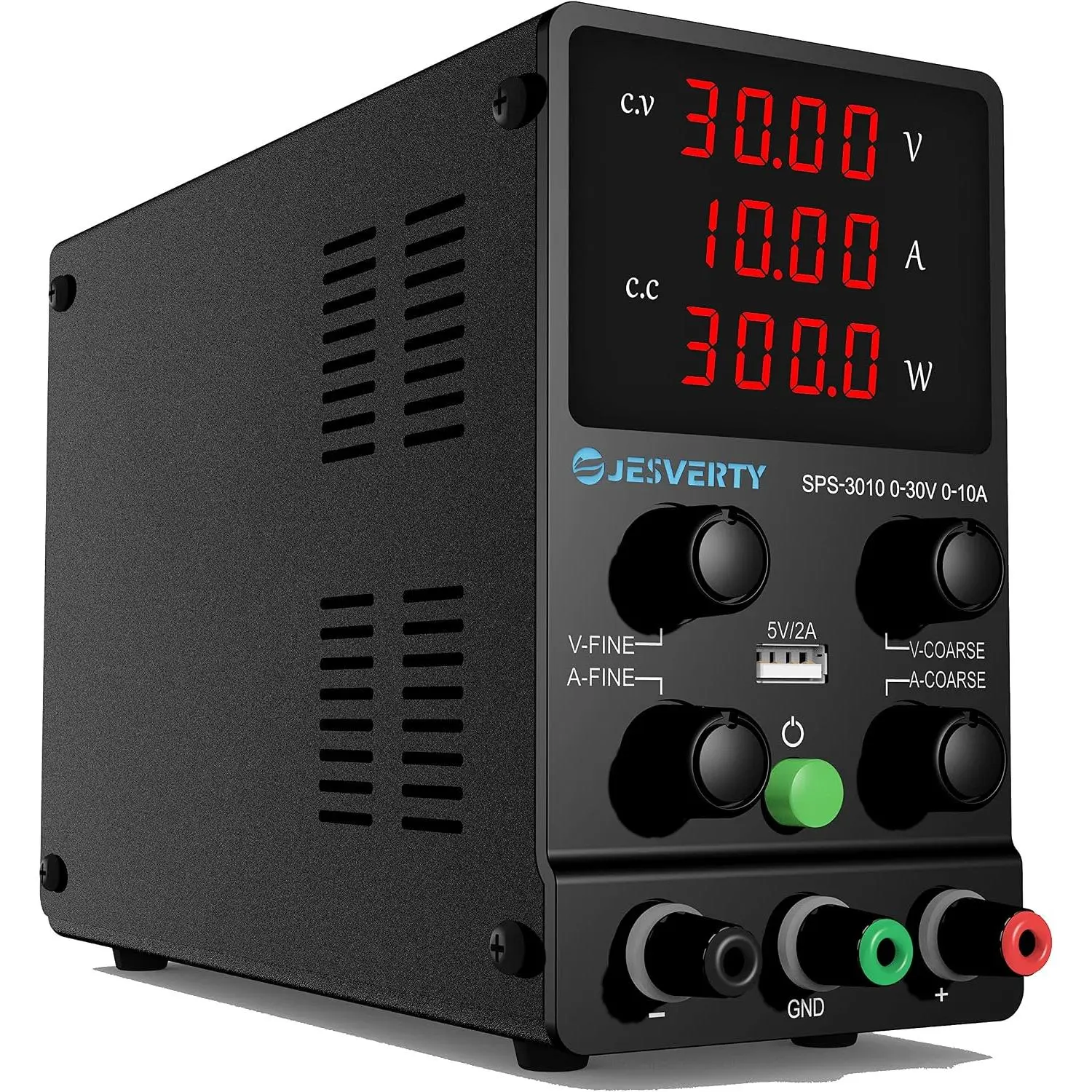DC Power Supply Variable, 0-30V 0-10A Adjustable Switching DC Regulated Bench Power Supply with High Precision 4-Digit LED Display, 5V/2A USB Port, Coarse and Fine Adjustment SPS-3010 power inverter d