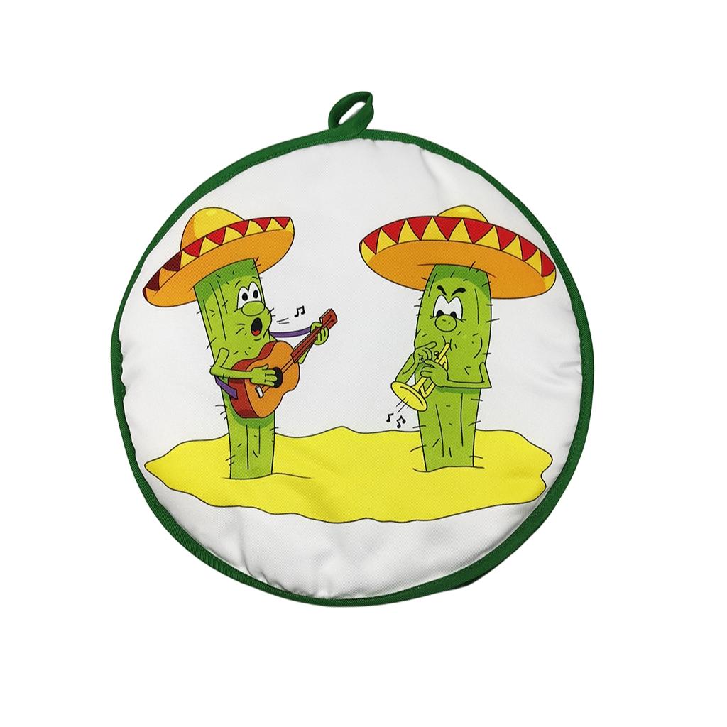 Mexican Thickened Corn Tortilla Insulated Bag, Pure Cotton Round Heat-Resistant Bread Carry Bag, Home Use Food Delivery Bag