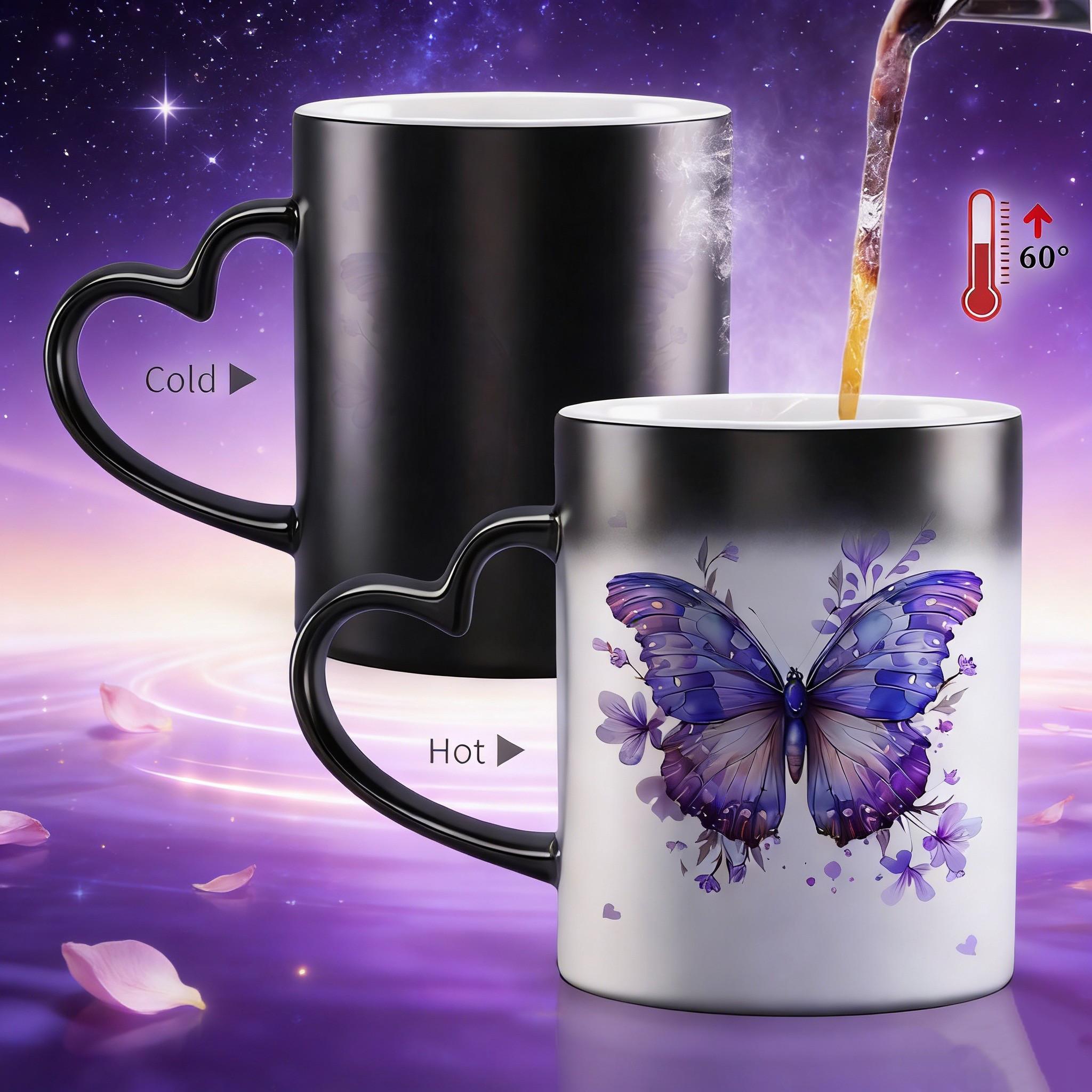 Dreamy Purple Butterfly Color-Changing Mug