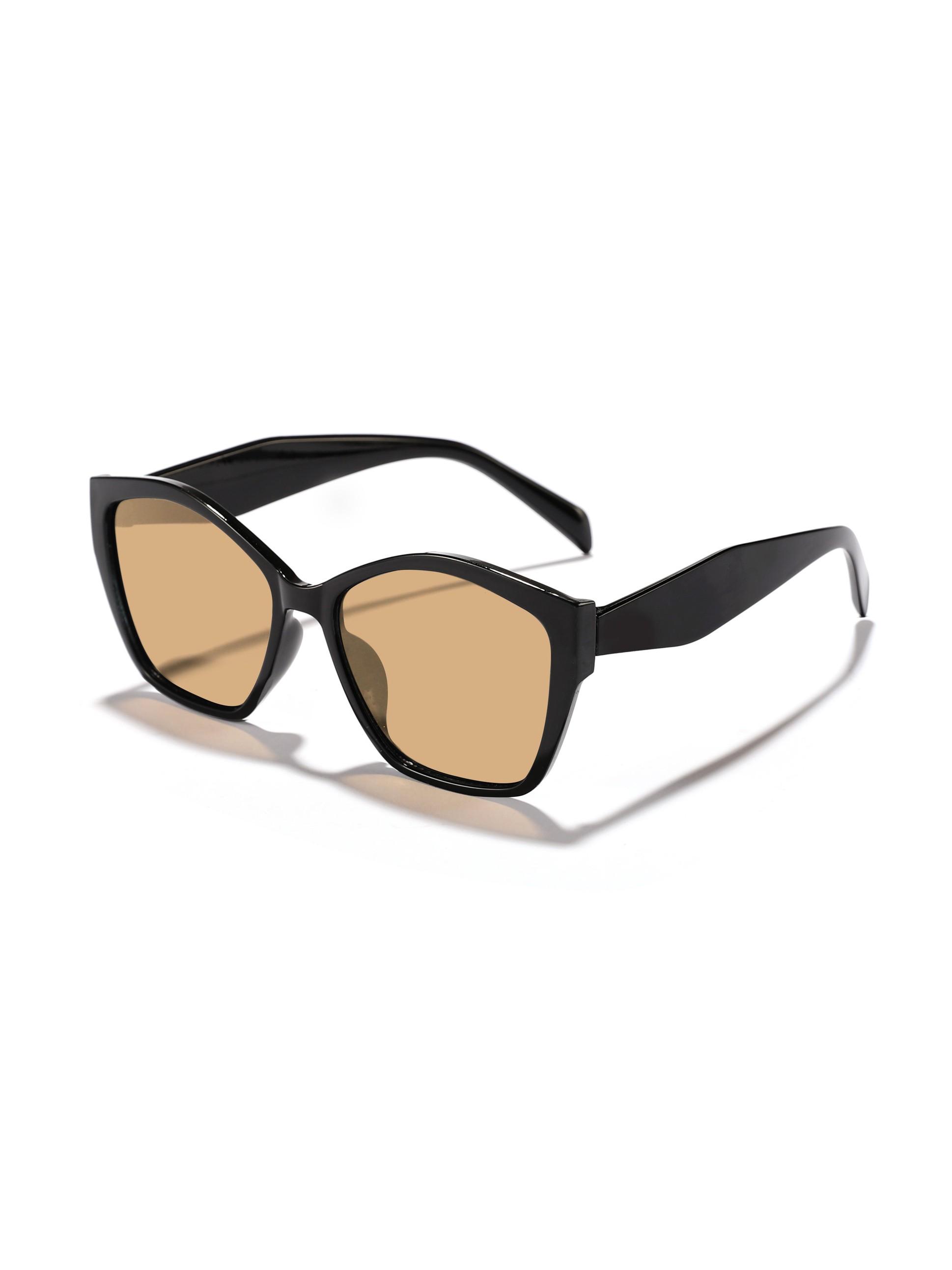 Unisex Square Frame Sunglasses, Casual All-Over Print Design, Decorative Lens, Perfect for Daily Wear & Leisure