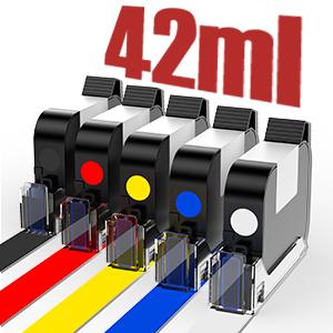 Handheld Inkjet Printer, 0.5 Inch Nozzle, Portable Inkjet Printer Gun for Text QRCode Barcode Production Date Time Logo Batch Number Print on Metal Wood Glass Cloth Carton Plastic