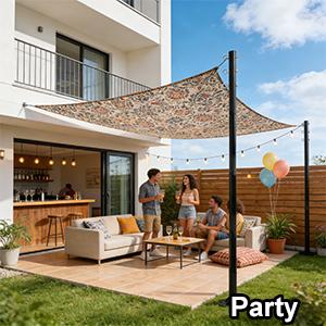 2 Pack 12 Ft Shade Sail Poles, Heavy Duty Metal Outdoor Support Post Kit, Rust-Resistant Shade Sail Support Poles, Adjustable Metal Sun Shade Poles for Patios, Courtyards, Backyards and Gardens tiktokshopbacktoschool