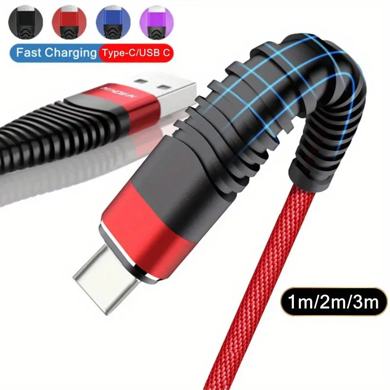 High-Speed USB Type-C Fast Charging Cable for Android Phones Compatible with Samsung, Redmi, OnePlus And Xiaomi