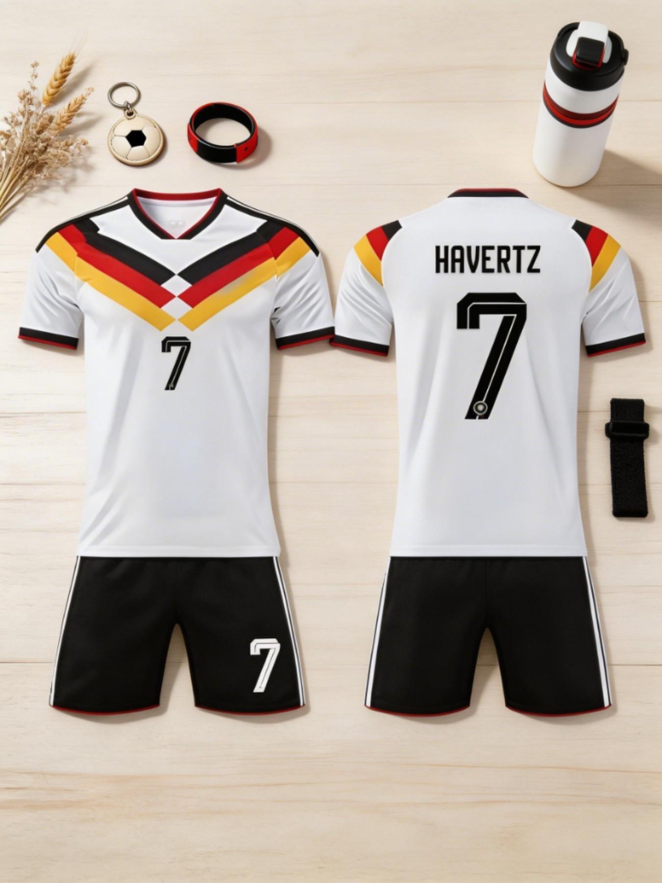 2026 Germany Football Jersey Set, Home Kit, Minimalist Pioneer Style, Moisture-Wicking, Professional Competition and Training Gear
