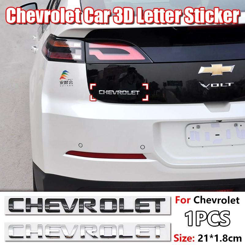 Chevrolet Car Letter Trunk Emblem Sticker, Waterproof Scratch-Resistant Self-Adhesive Decal, Fits All Chevrolet Models, Exterior Decoration