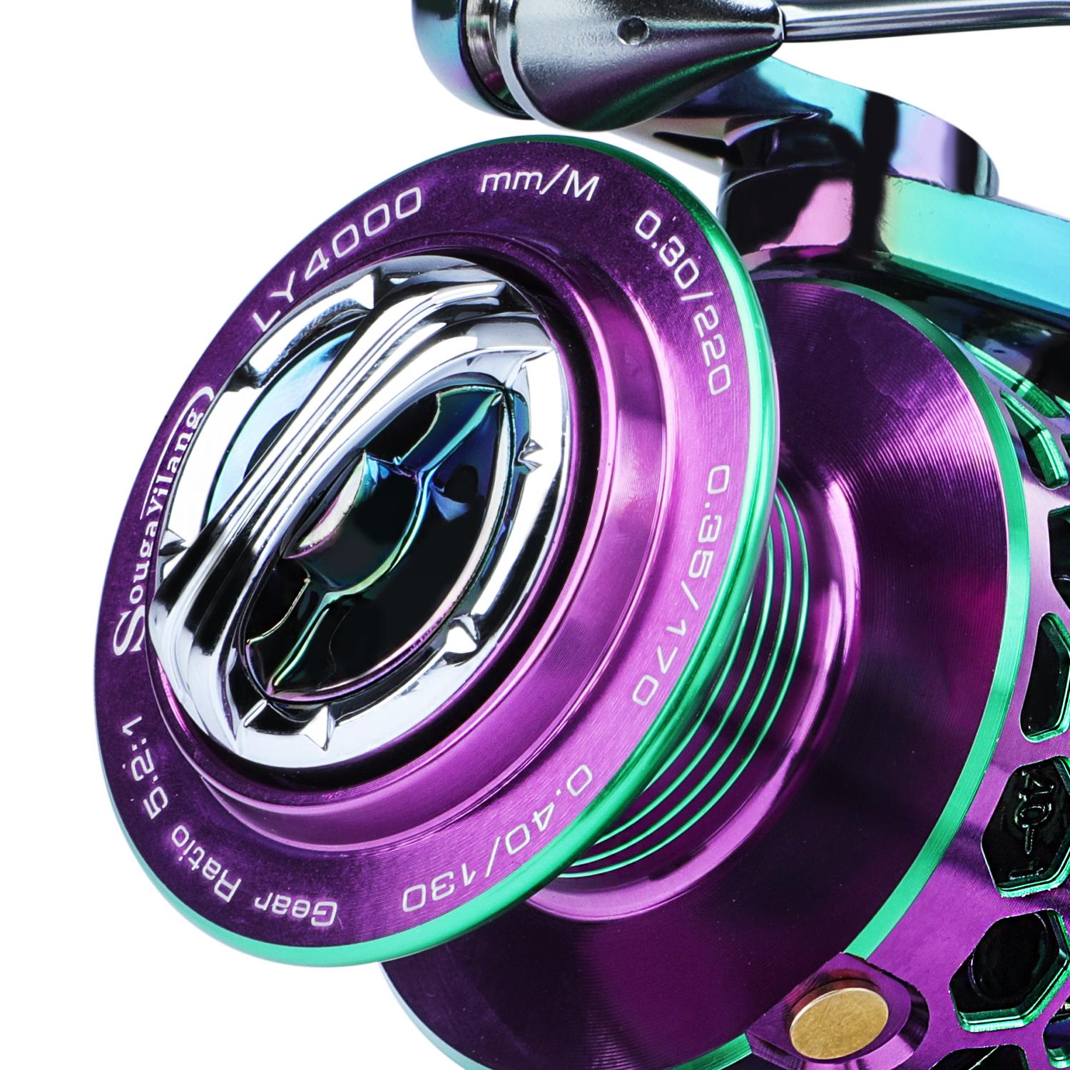 Sougayilang 30 Ton Carbon Fiber Spinning and Colorful Ultralight Spinning , 6.0:1 HighGear Ratio Fishing Rod Sougayilang 30 Ton Carbon Fiber Spinning and Colorful Ultralight Spinning , 6.0:1 HighGear Ratio Fishing Rod