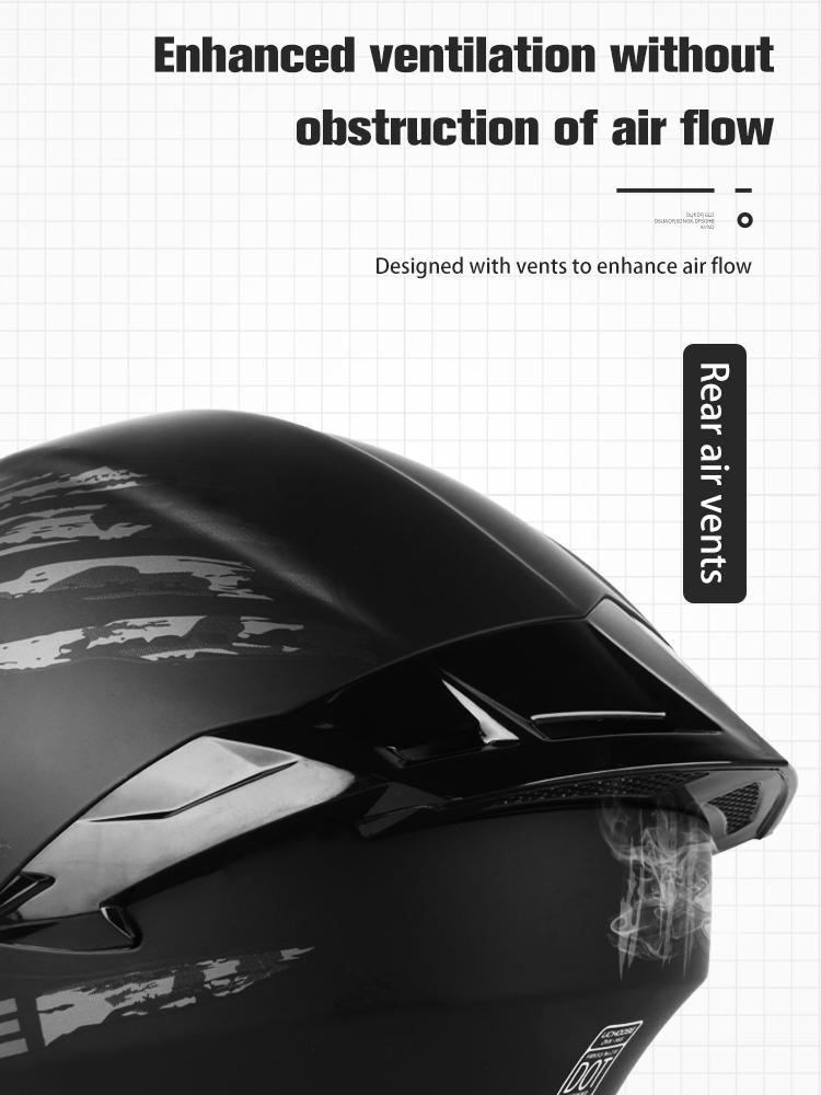 Motorcycle Face Helmet Dual Lens Design New Color Starry Sky Unisex Stylish Gift Christmas Present Motorcycle Helmets