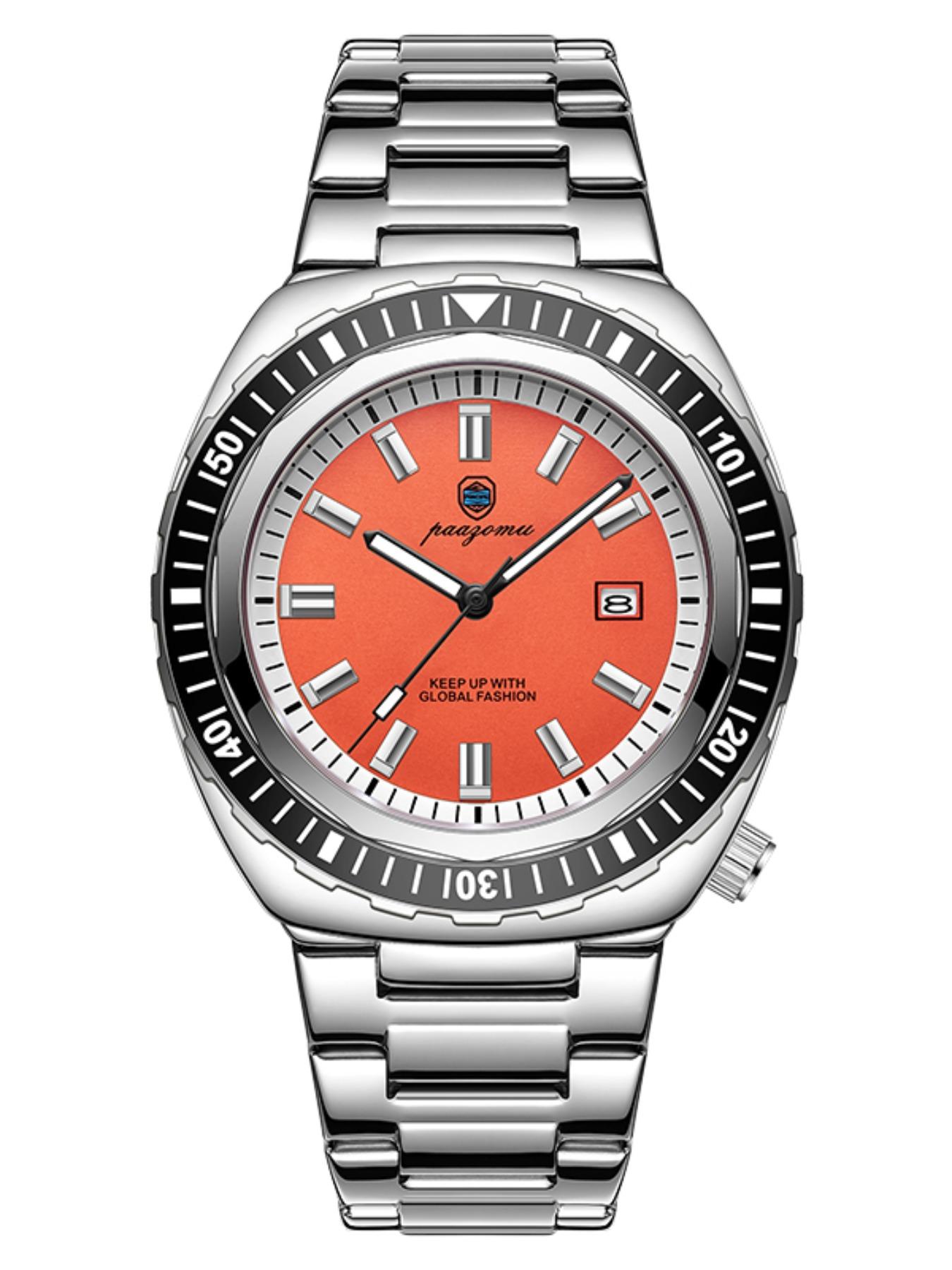 Paazomu 2026 Men's Watch, Original Fashion Business Brand, Waterproof Quartz Wrist Watch, Sport Clock, Automatic Date Watch, Male Reloj