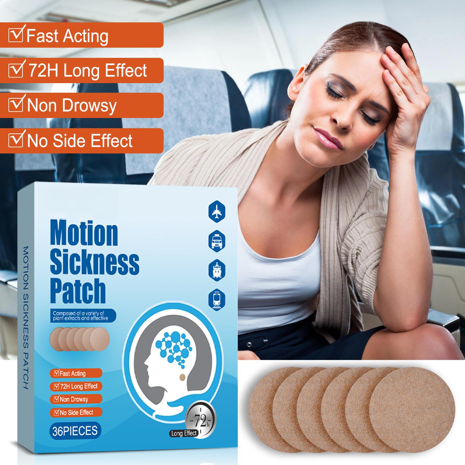 [Travel Essential] Herbal Traditional Motion Sickness Patches - Waterproof Styrax Dizziness Aid, 72h Motion Guard, Fast Relief for Car & Sea Sickness, Refreshing Behind-the-Ear Strips, Water Proof, Fast Herbal Action