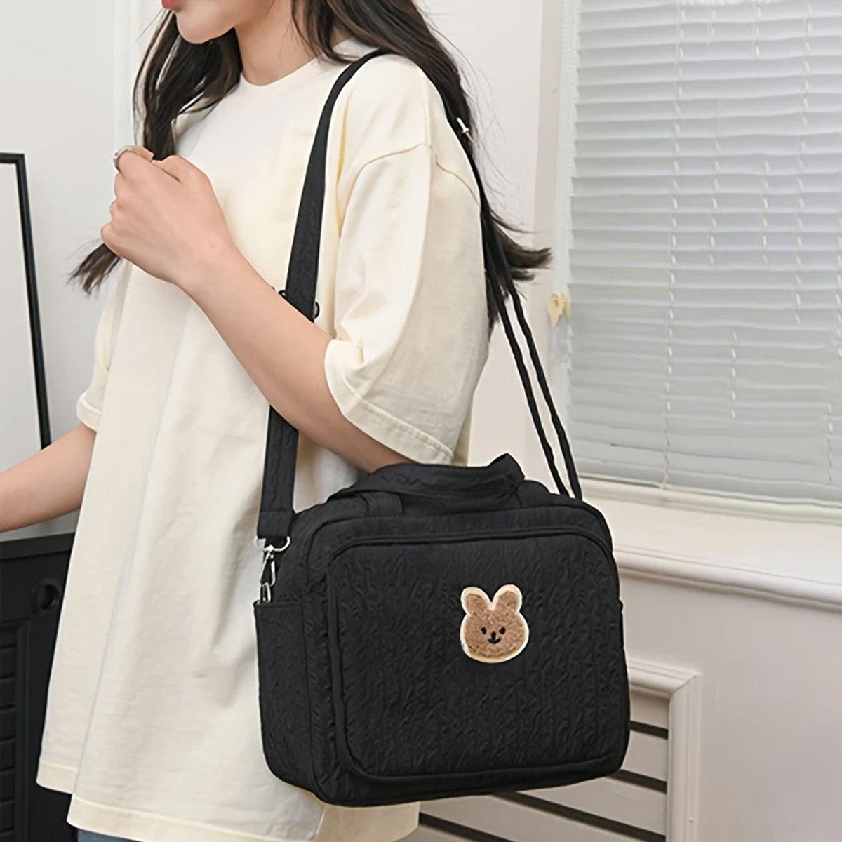 Cute Diaper Bag, Shoulder Bag, Portable Mommy Bag, Multifunctional Storage Bag, Lightweight Mommy Bag, Ideal for Everyday Use