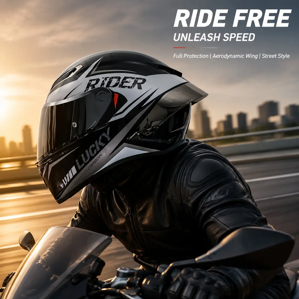 3C Dot Carbon Fiber Helmet, Dual Lens Full Coverage Motorcycle Helmet, Unisex Commuter Safety Helmet, National Standard Compliance