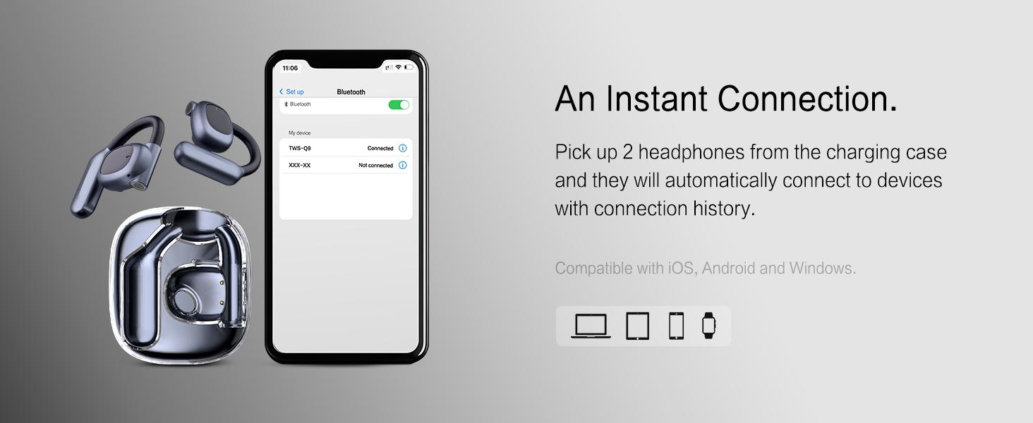 Open Ear Headphones,80H Playtime Air Conduction Earbuds w/Fast Charging, 16.2mm Hi-Fi Audio Drivers, Physical Buttons, ENC Mic, IPX5 Waterproof, Bluetooth 5.4, 2025 Upgrade for Workout White Open Ear Headphones,80H Playtime Air Conduction Earbuds w/Fast Charging, 16.2mm Hi-Fi Audio Drivers, Physical Buttons, ENC Mic, IPX5 Waterproof, Bluetooth 5.4, 2025 Upgrade for Workout White