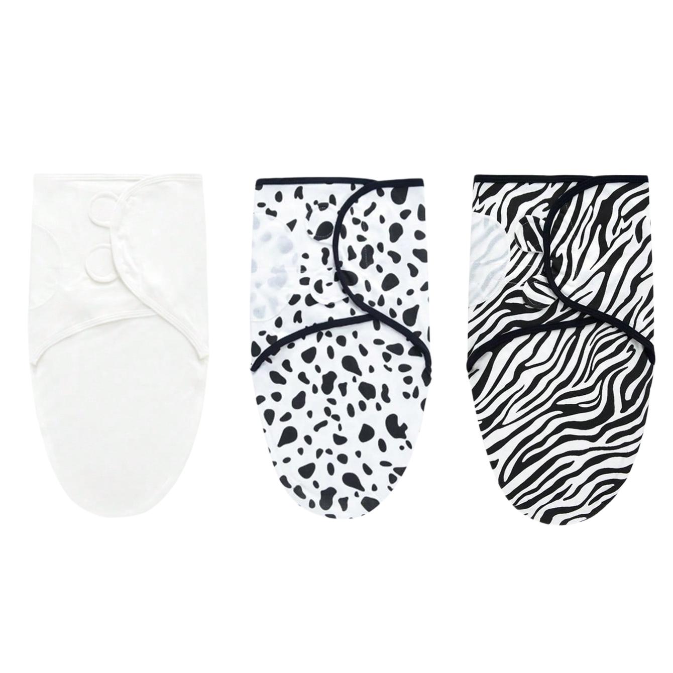 Three-Piece Baby Swaddle Blanket Set, Newborn Anti-Jump Wrap, Knit Fabric, Simulates Uterus Environment, Soft and Cozy, Cotton Velcro Design