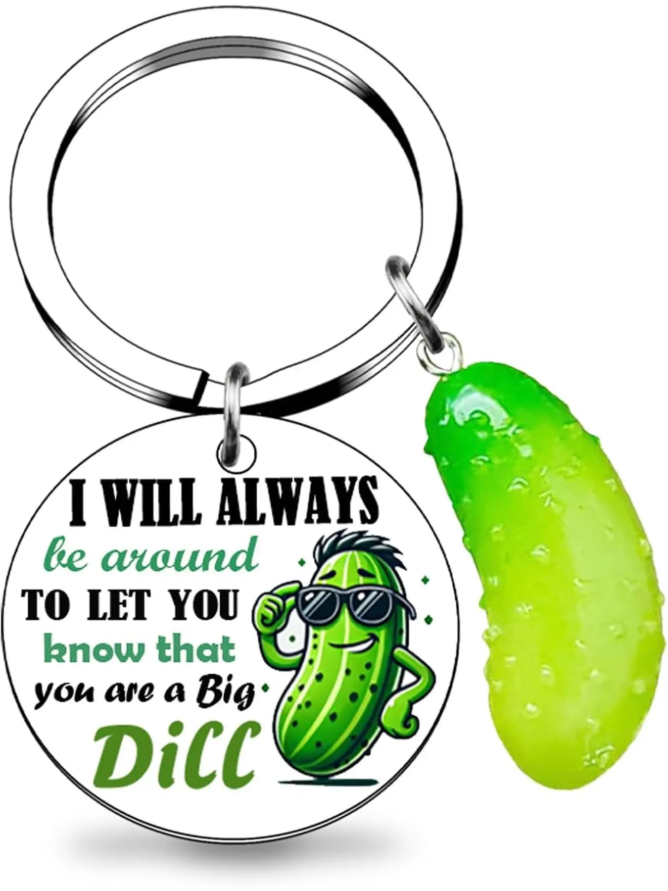 Pickle Gift Funny Gag Gifts Pickle keychain for Friends Sister Teen Daughter Emotional Encouraging Support Christmas birthday Gifts