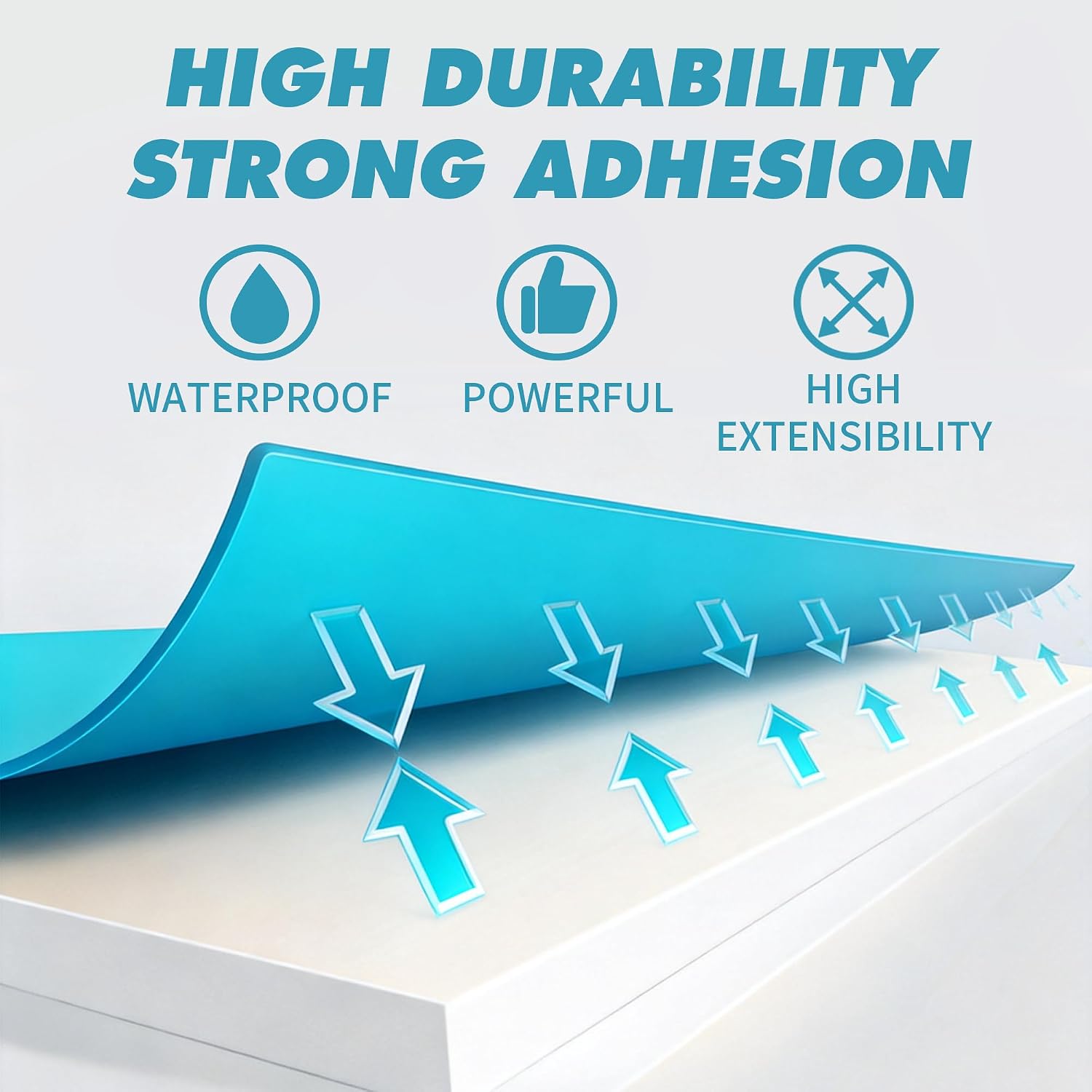 5.3oz Synthetic Hybrid Caulk Tube with Squeezer - Waterproof Flexible Bond Sealant for Bathtub, Tile Grout Repairs - Adhesive for Stone, Metal, Glass for DIY Users