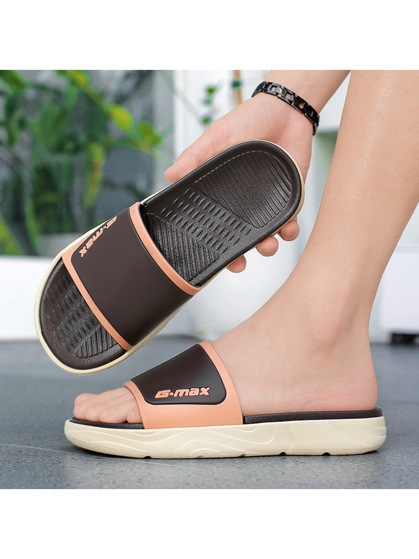 Men 's slippers, indoor and outdoor leisure slippers, outdoor leisure fashion beach slippers, color simple slippers