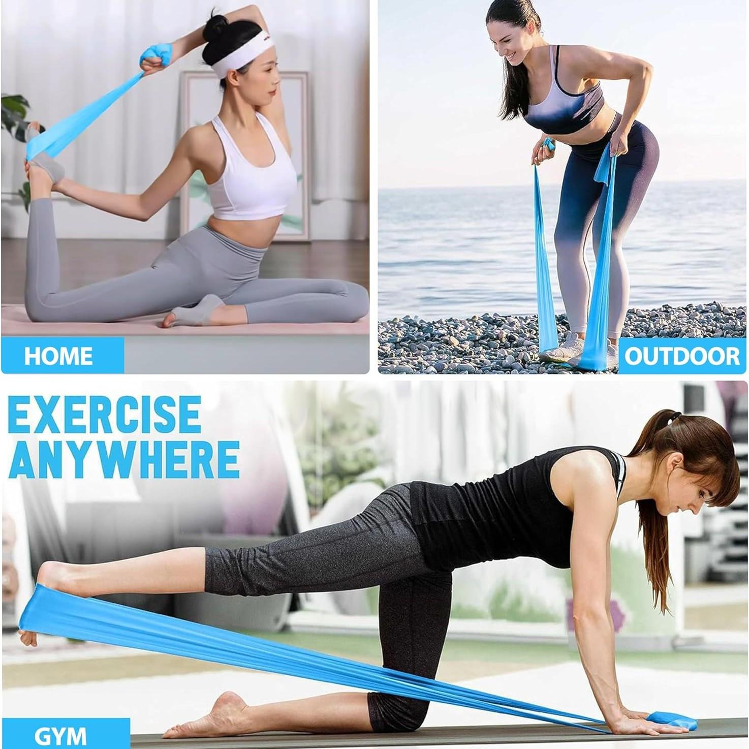 Yoga Pilates Resistance Band, Durable Fitness Training Strap, Ideal for Home Gym Workouts, Elastic Rubber Band for Exercise