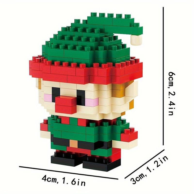 Santa Claus Design Building Blocks Toy, 1 Count Cute Micro-particle Building Bricks Ornament, Snowman & Reindeer Creative Desktop Decoration for Home Office #TOP PICKS Santa Claus Design Building Blocks Toy, 1 Count Cute Micro-particle Building Bricks Ornament, Snowman & Reindeer Creative Desktop Decoration for Home Office #TOP PICKS