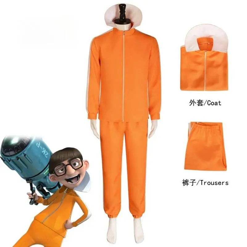 Movie Minion Vector Gru Costume Halloween Party Performance Cosplay Costume for Men Party Fantasy Outfits Carnival Roleplay