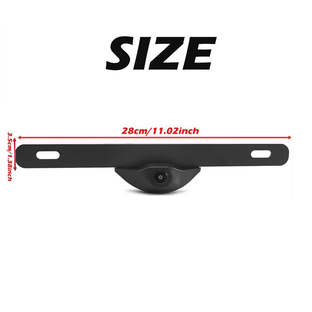 Universal License Plate Car Front Camera, 150 Degree Wide Angle Fish Eye Lens, Night Vision Waterproof, Abs Enclosure Material