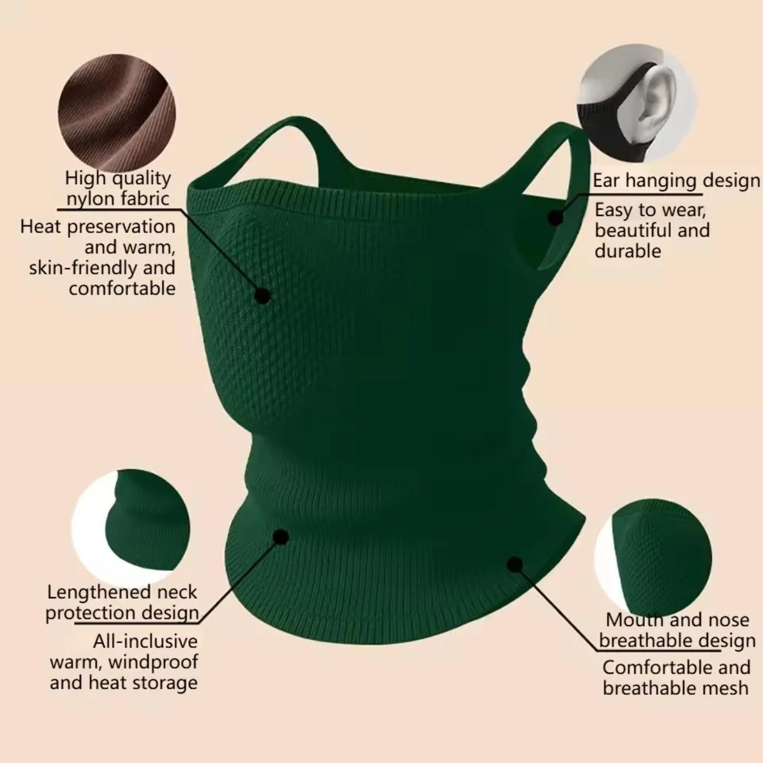 Breathable Windproof Face Mask with Ear Hooks, 2 Styles Outdoor Sports Mask for Running, Hiking, Cycling & Travel, Comfortable Design