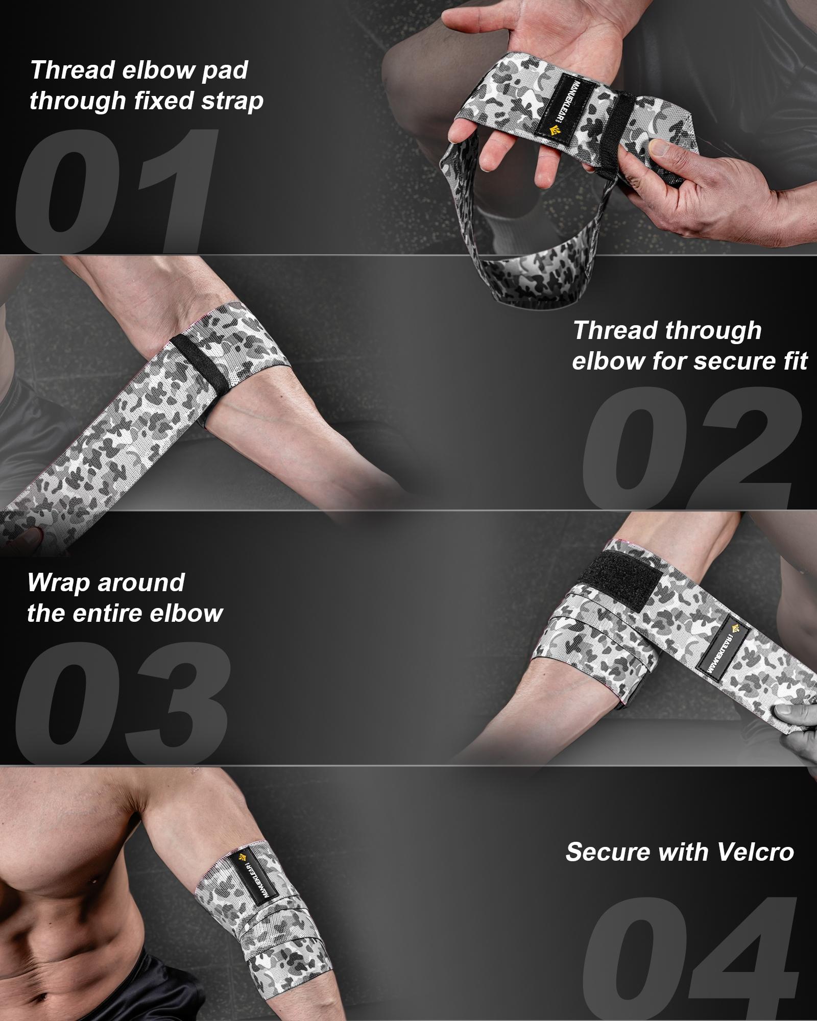 Men's Colorful Elbow Sleeve, Enhancing Elbow Support, Strength Training, Suitable for Weightlifting and Sports, Wrapping Elbows