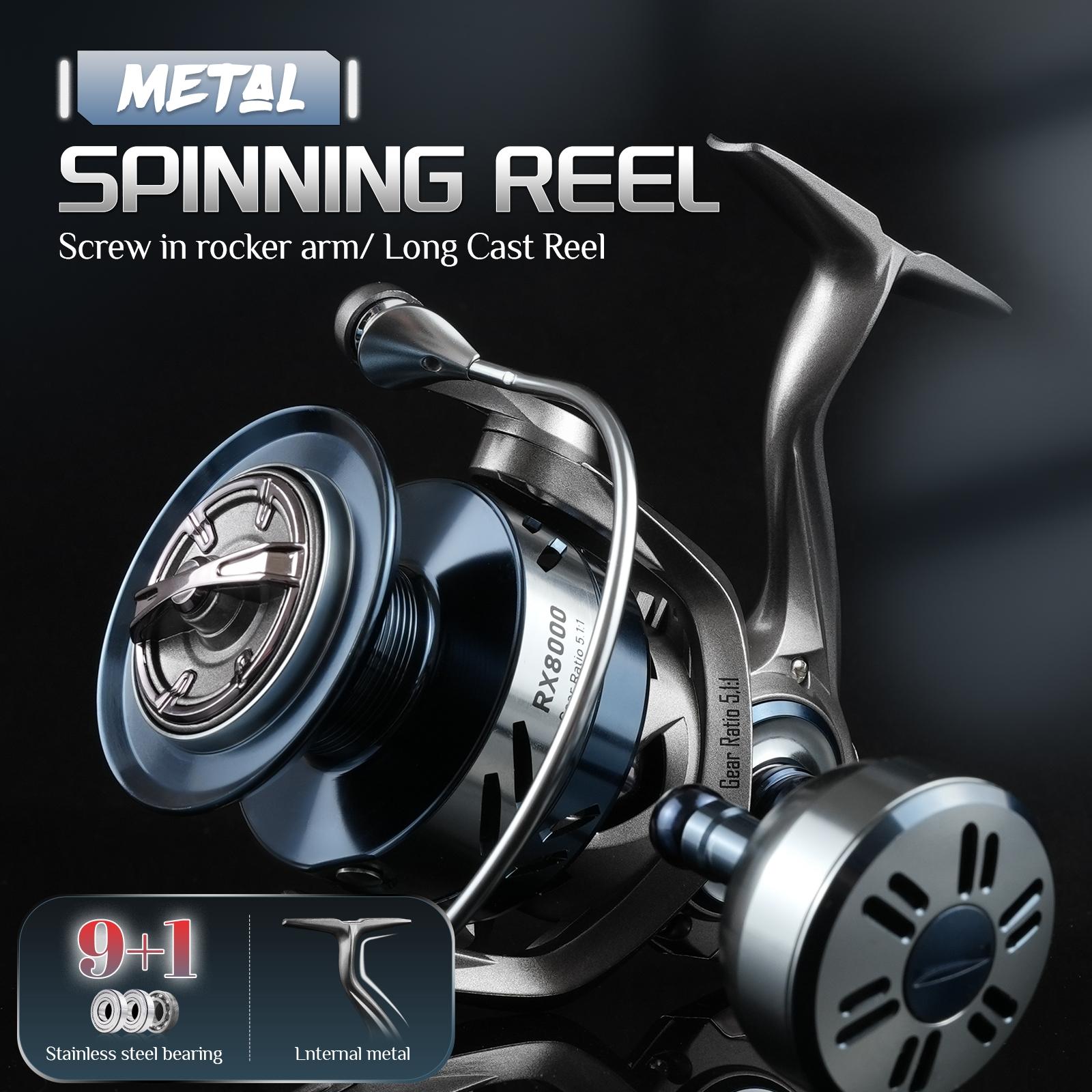 Rooblinos RX | Spinning Reel Full Metal Body Corrosion-Resistant Fishing Reel | 9+1 Rooblinos RX | Spinning Reel Full Metal Body Corrosion-Resistant Fishing Reel | 9+1