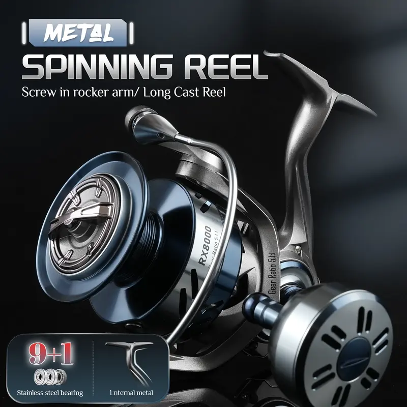 Rooblinos RX | Spinning Reel Full Metal Body Corrosion-Resistant